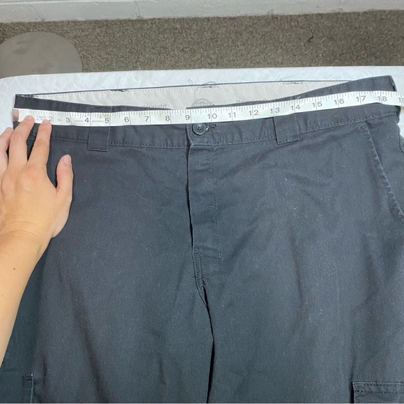 Dickies Flex Regular Straight Black Cargo Pants Work Wear Professional 36 x 32 - Picture 7 of 16
